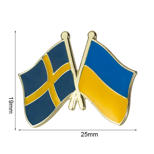 Ukraina och Sverige pin